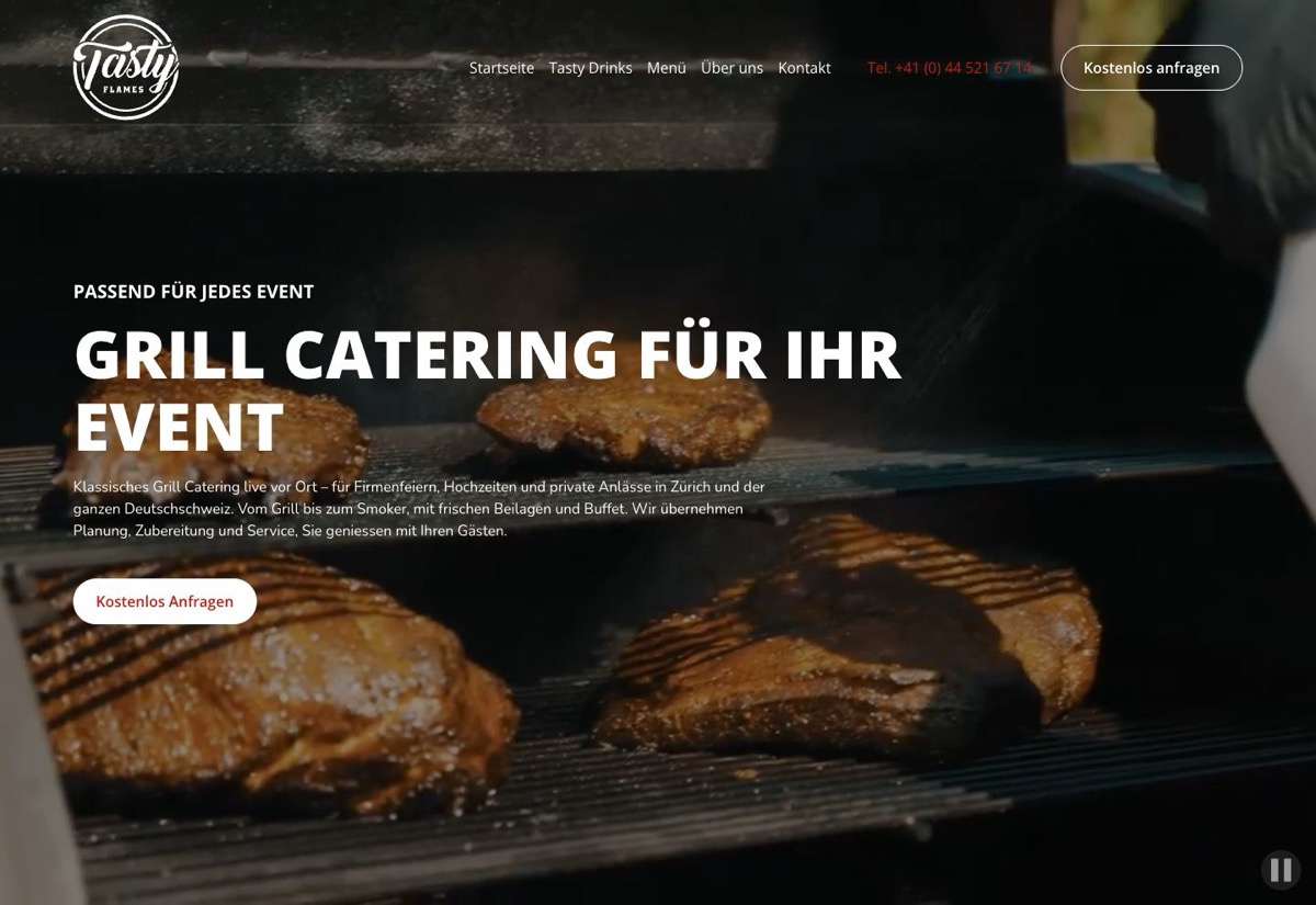 Website Tasty Flames
